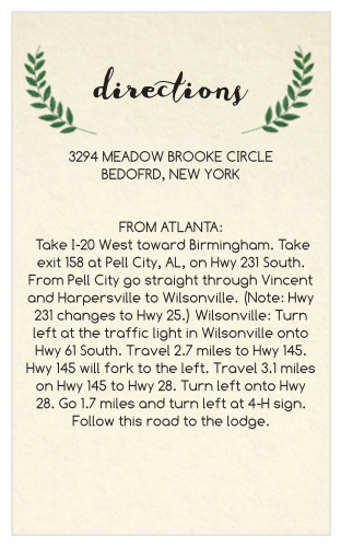 A perfect match for Vintage Wreath Wedding invitation.