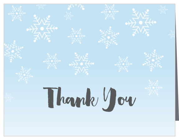 For those expecting a new arrival this winter, the Snowy Winter Baby Shower Thank You Card is the perfect way to express your thanks to family and friends! Customize the fonts, text and colors of this design. 