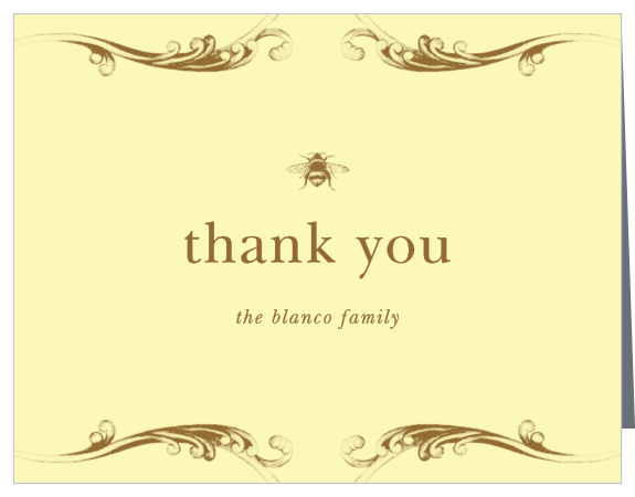 Let your close friends and family know how much you appreciated their support with our Sweet As Can Bee Baby Shower Thank You Cards.