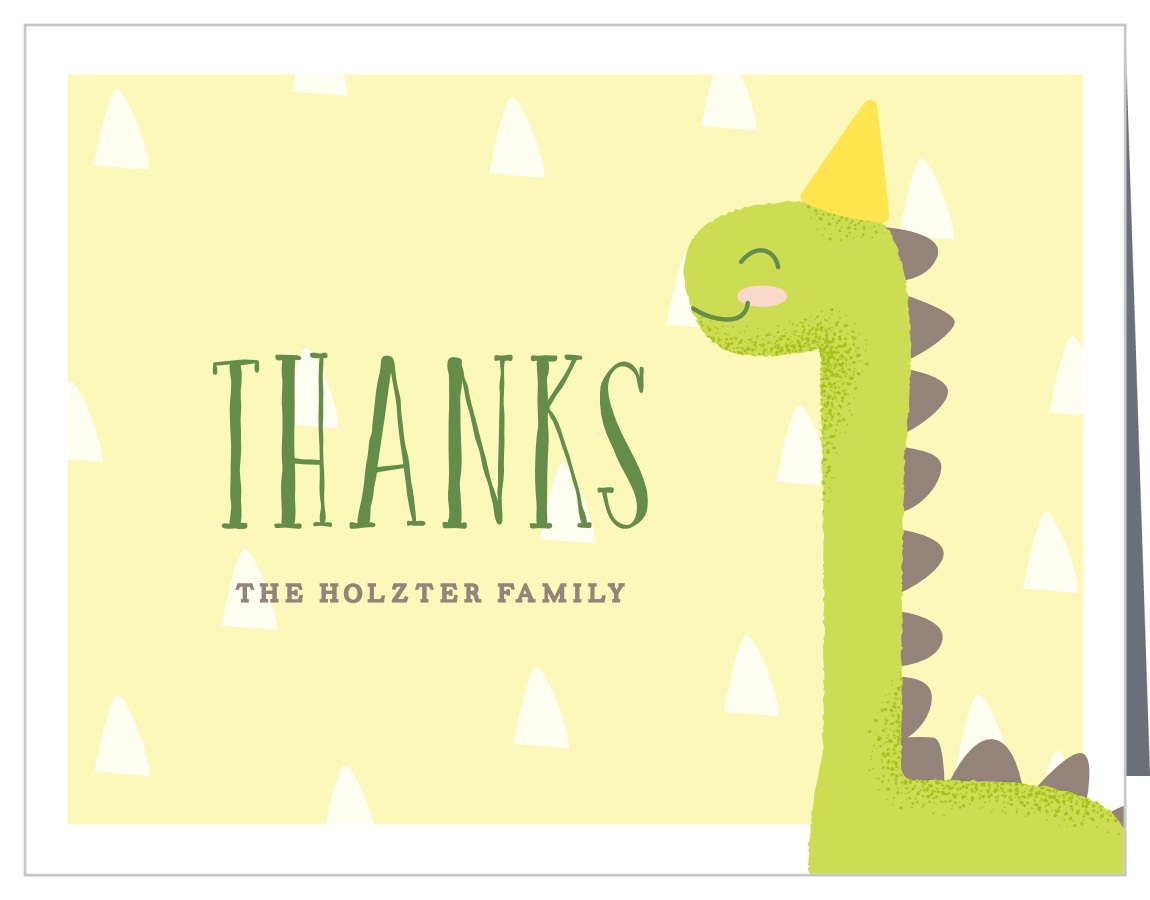 Dino Letters Baby Shower Thank You Cards