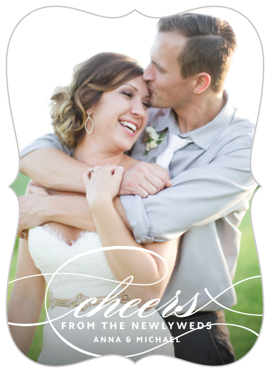 The Script Cheers holiday cards are a simple yet elegant design with plenty of space for a gorgeous photo as the entire background is a photo with subtle text overlaid at the bottom.