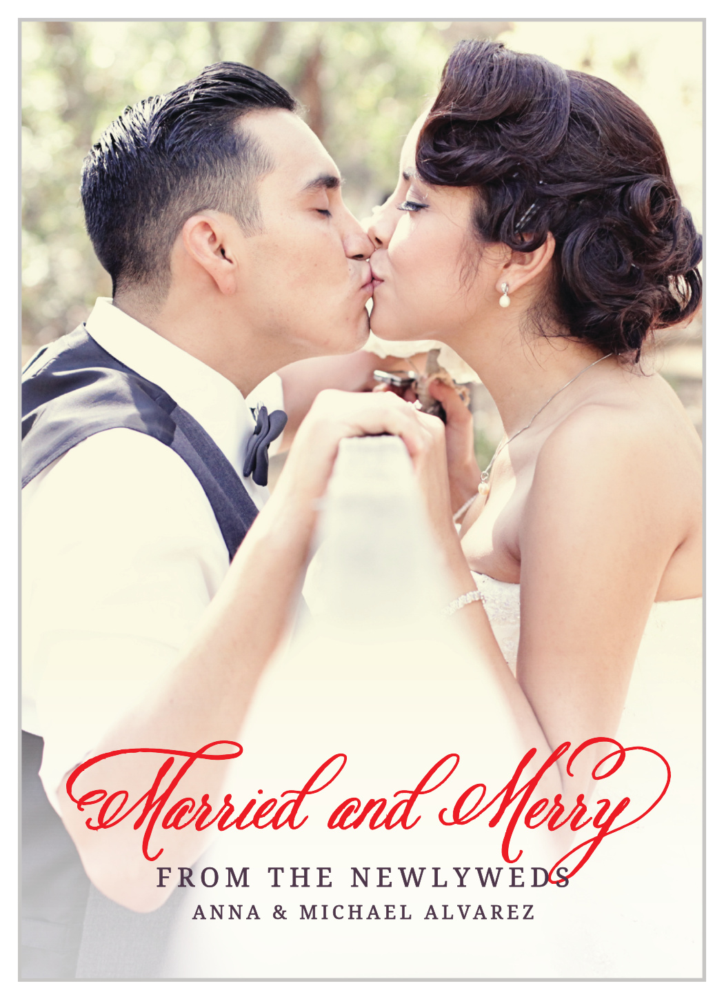 Newlywed Bliss Holiday Cards