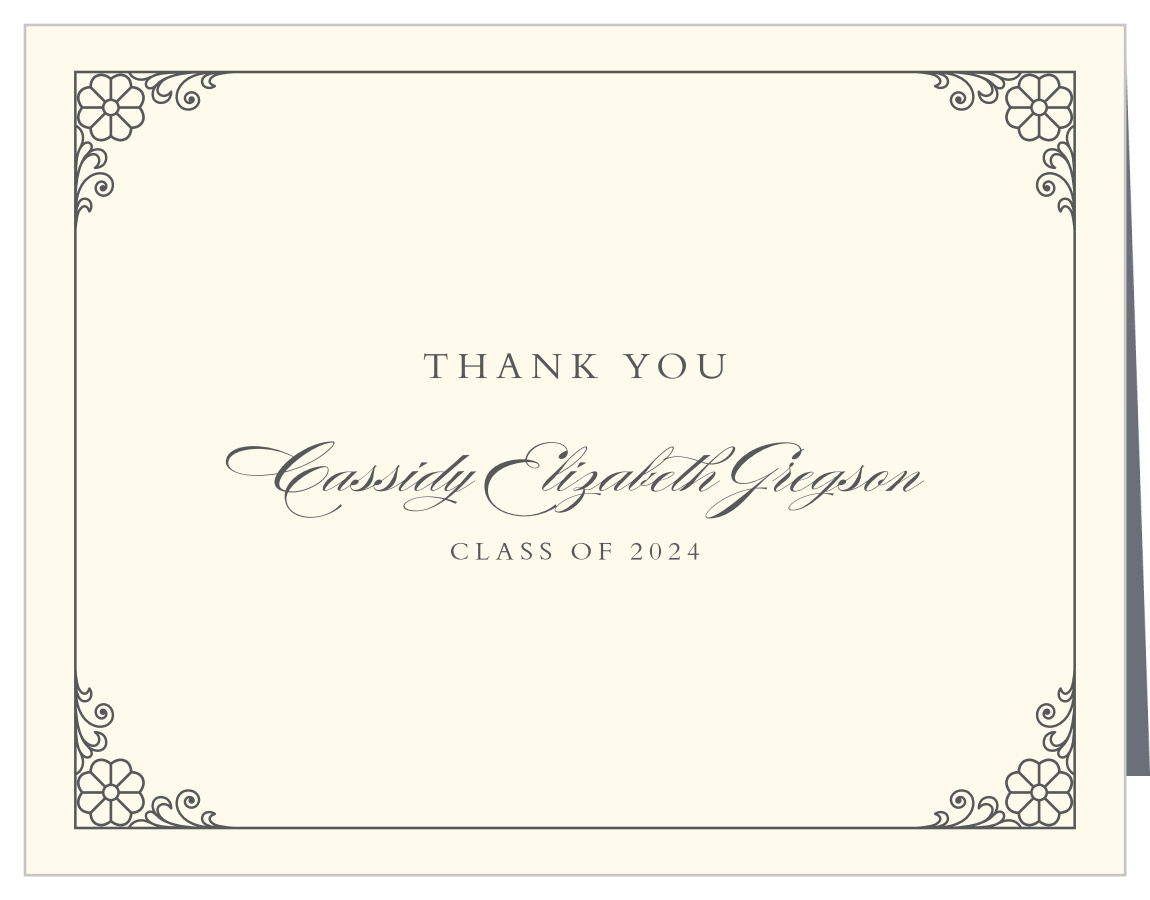 Perfectly Framed Graduation Thank You Cards