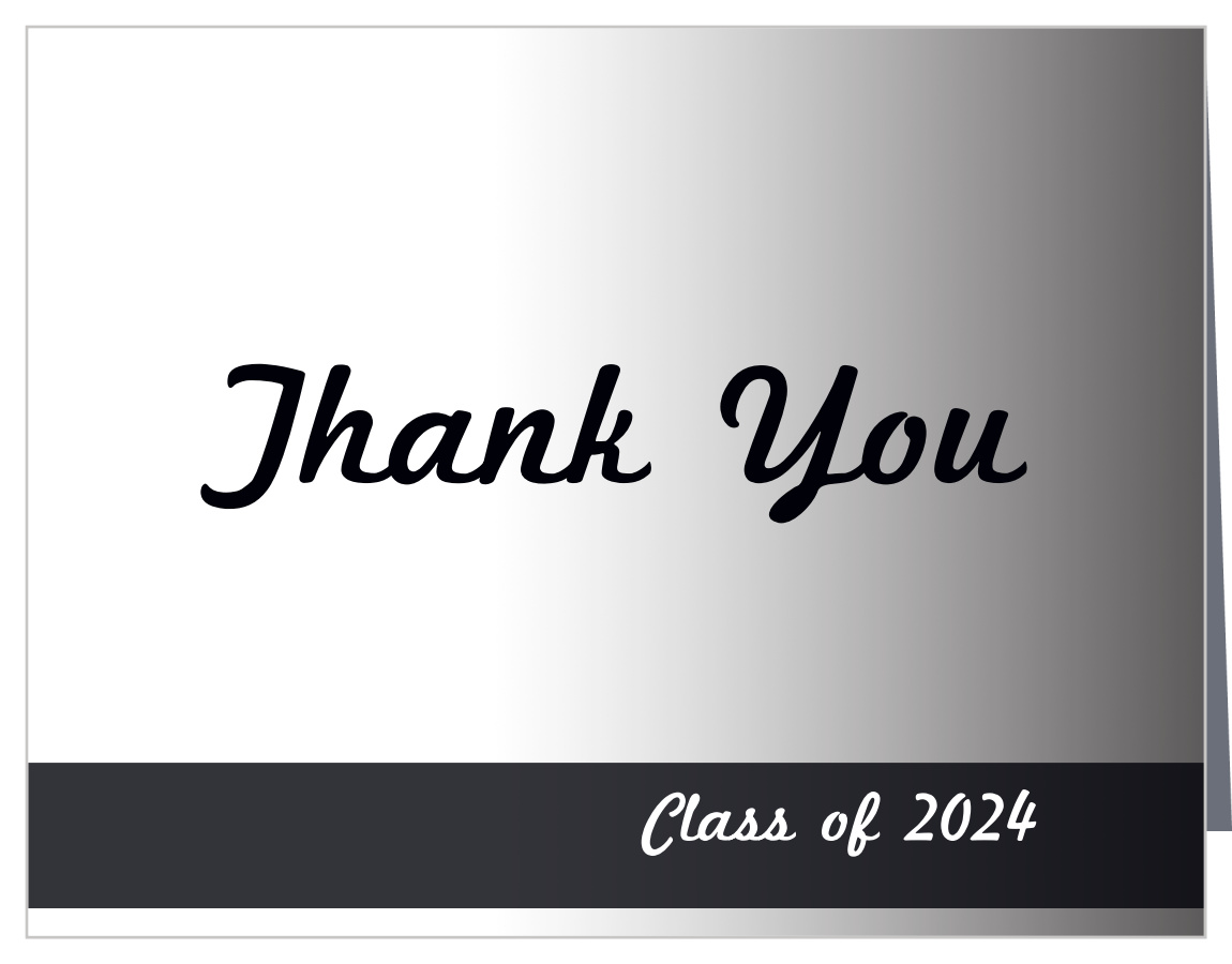Photo Fade In Graduation Thank You Cards