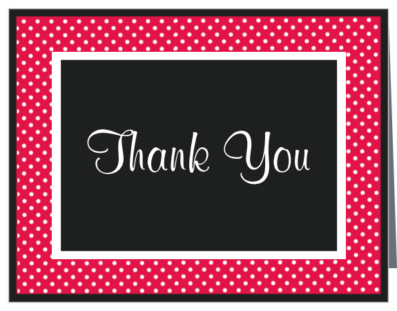 The Polka Dot Tea Graduation Thank You Card offers many borders and a unique pattern so you can create a card as fun and unique as you are! Choose from hundreds of font, text and color options 