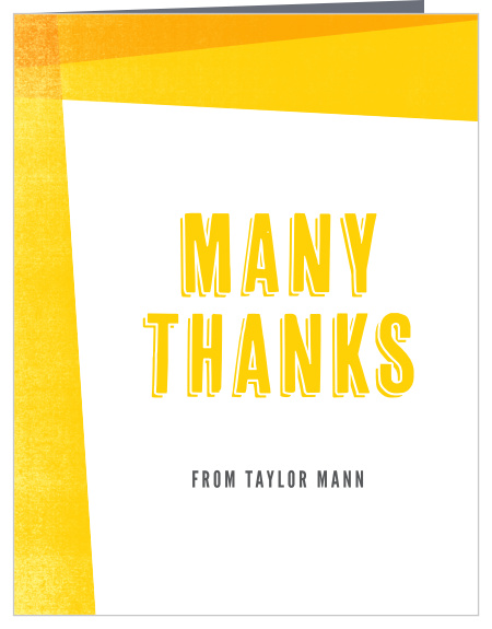 The School Spirit Graduation Thank You Card is a fun and simple way to say "Thanks!"Choose from hundreds of font, text and color options