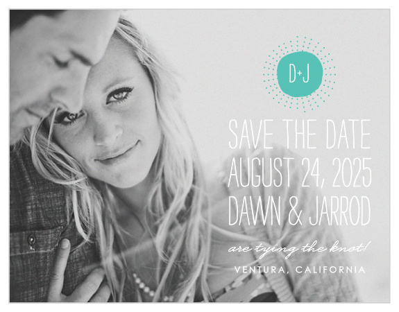 Relax amidst your wedding planning to personalize these sublime By the Sea Save-the-Date Cards in a breeze! 