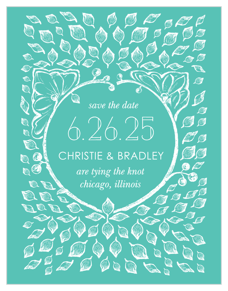 In the Garden Save the Date Cards