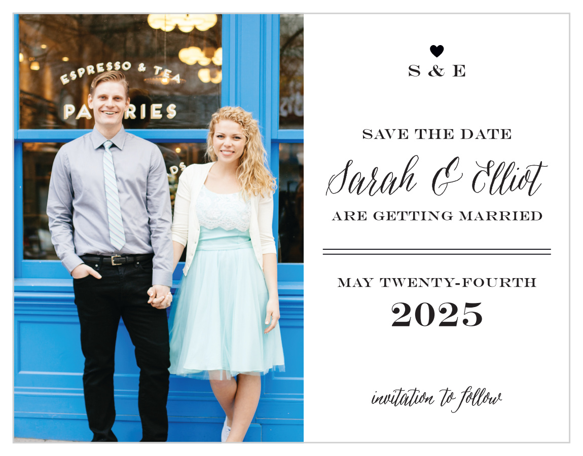 Rustic Chic Save the Date Cards