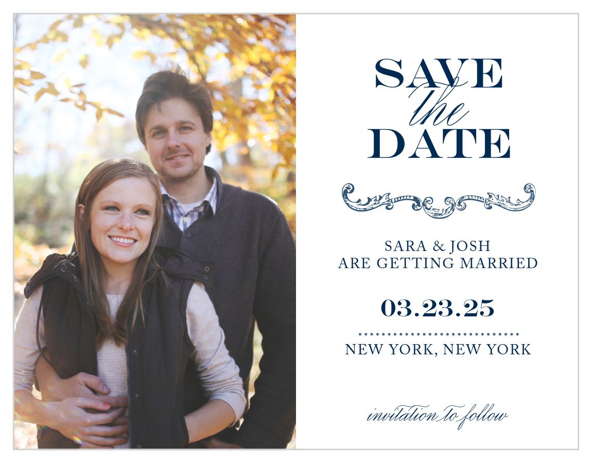 Victorian Luxe Save the Date Cards