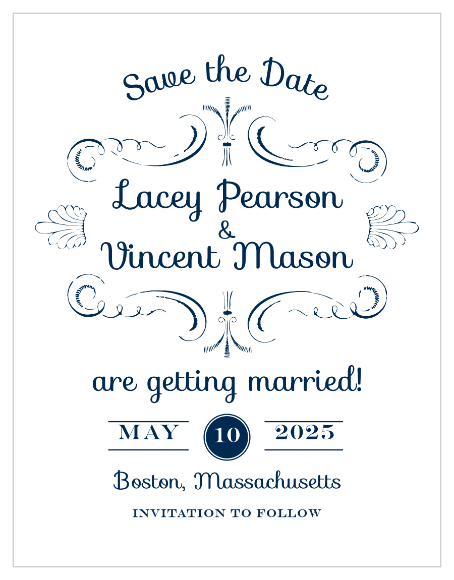 Sweet Elegance Save the Date Cards