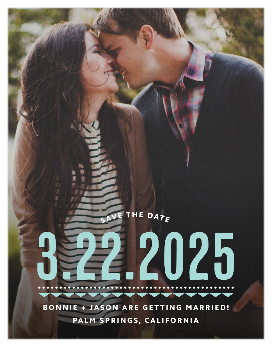Deco Charm Save the Date Cards