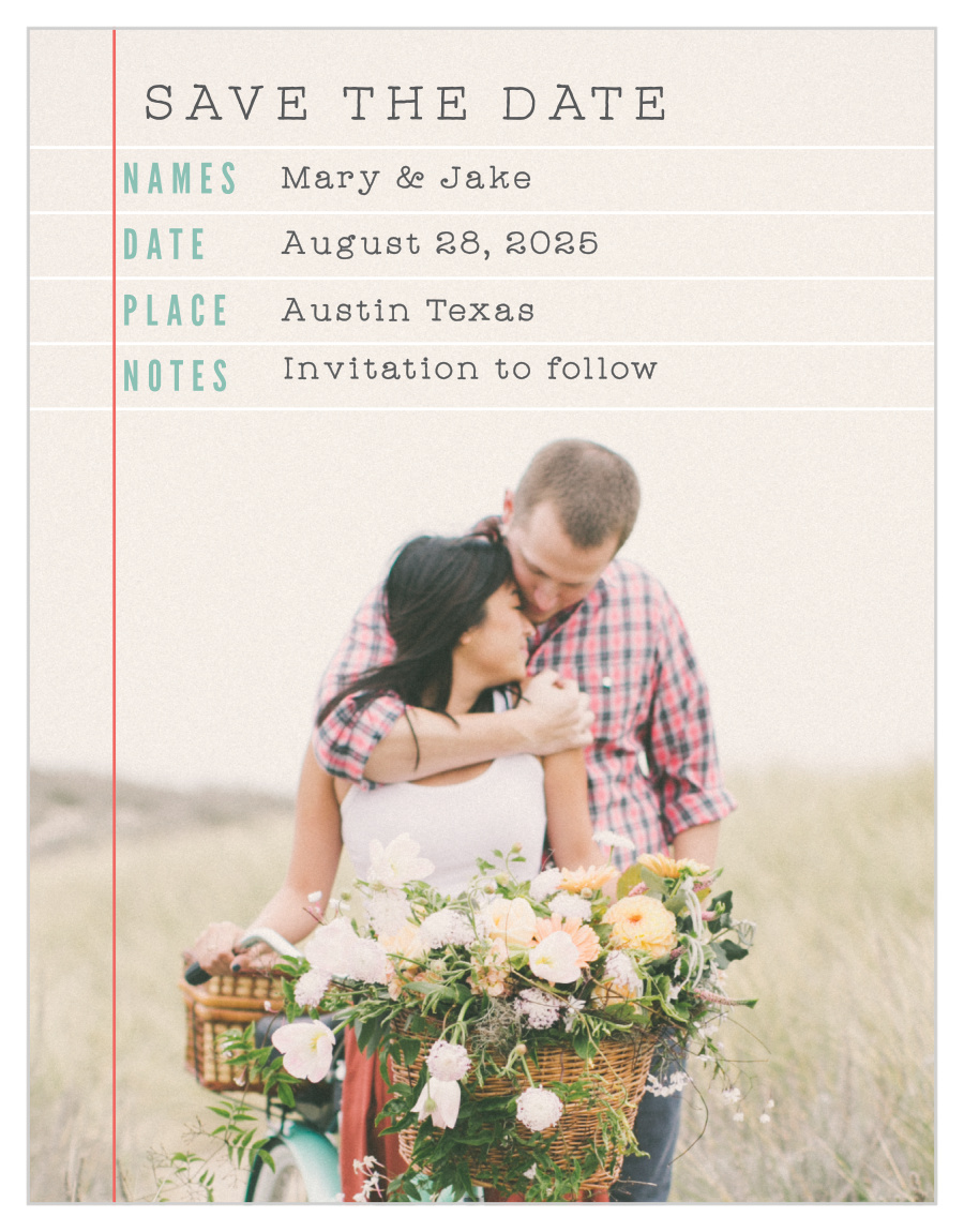 Make a List Save the Date Cards