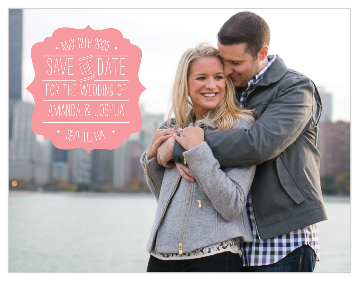 Simple Seal Save the Date Cards