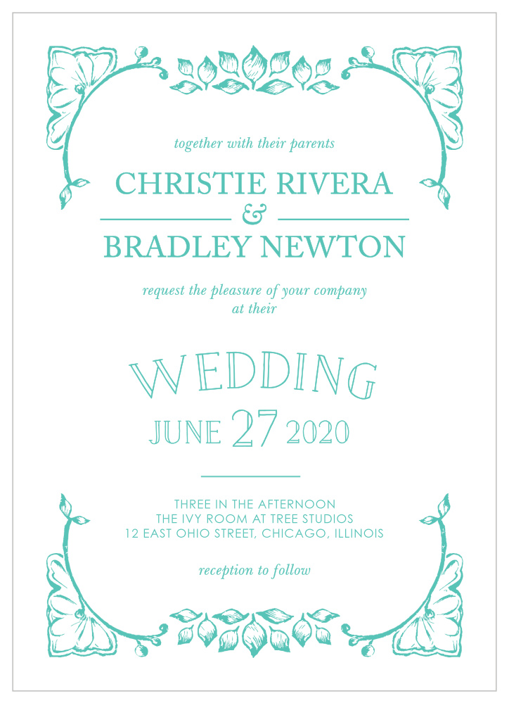 In the Garden Wedding Invitations