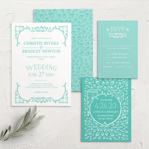 In the Garden Wedding Invitations