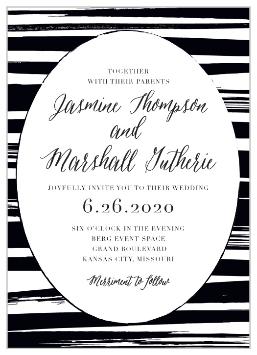 Stay on top of wedding trends with the Haute Couture Wedding Invitation Suite. 