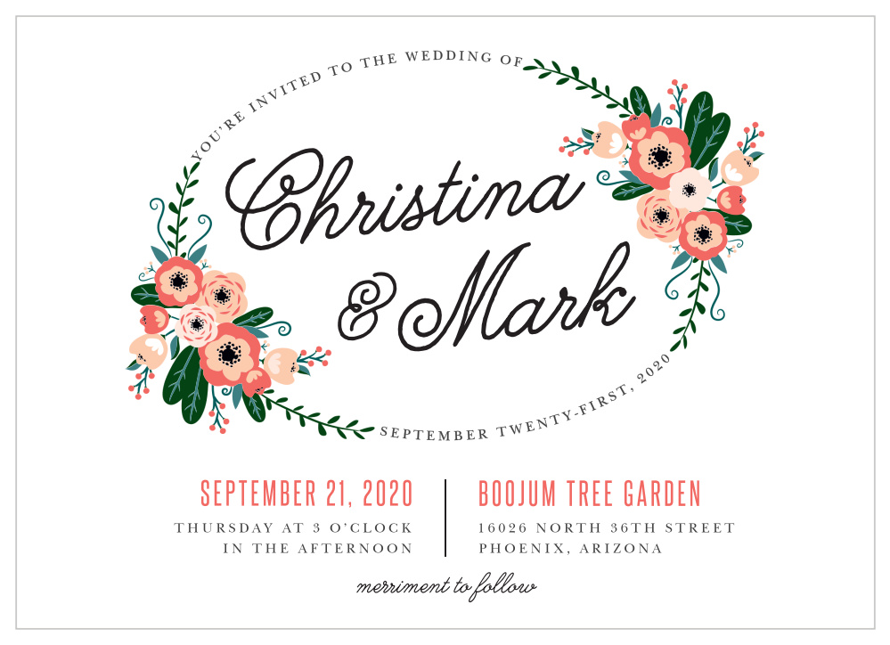 Botanical Love Wedding Invitations