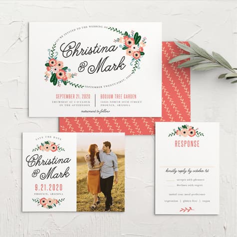 Botanical Love Wedding Invitations