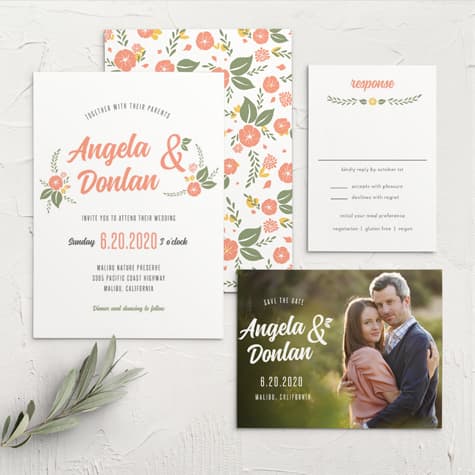Floral Charm Wedding Invitations