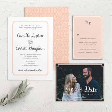 Utterly Chic Wedding Invitations
