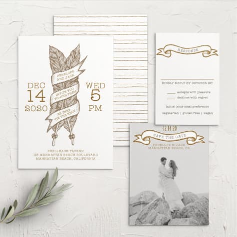 Fly Away Wedding Invitations