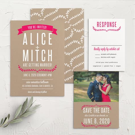 Simply Krafty Wedding Invitations