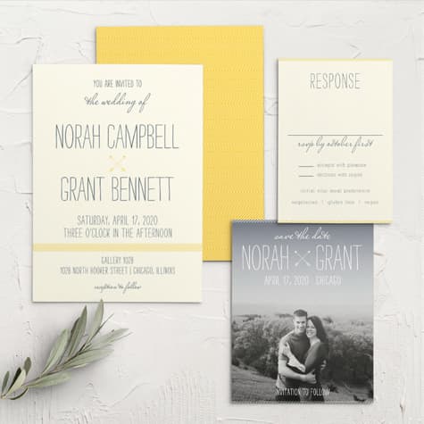 Simply Drawn Wedding Invitations