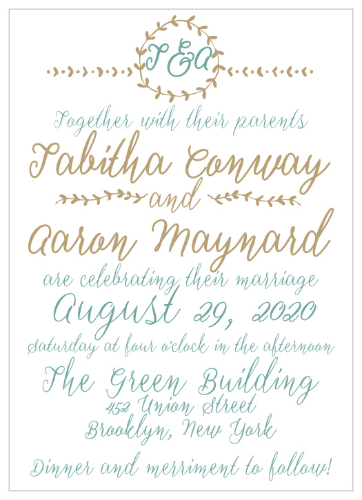 The Back to Nature Wedding Invitations is part of the Love vs Design collection by Basic Invite.