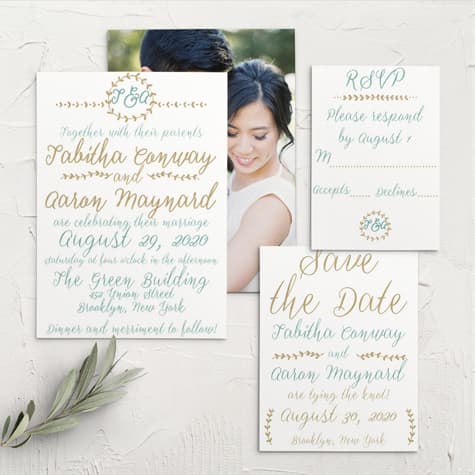 Back to Nature Wedding Invitations