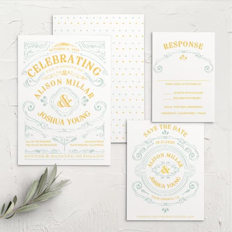 Cheerful Celebrations Wedding Invitations