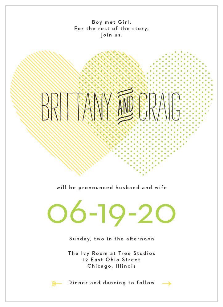 Heart to Heart Wedding Invitations