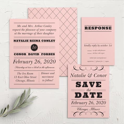 Swirly Love Wedding Invitations