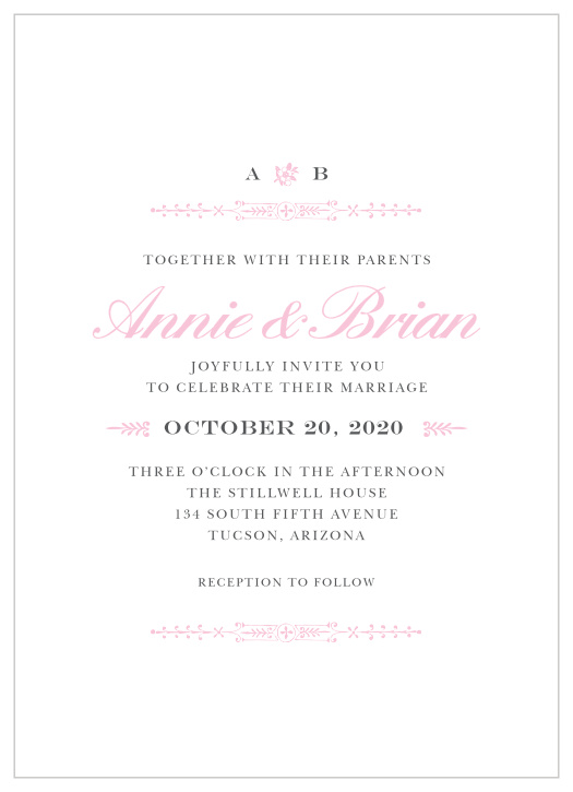Your guests will adore the Subtle Elegance Wedding Invitations once they receive them.