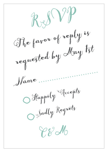 The Float Away RSVP Cards is part of the Love vs Design collection by Basic Invite.