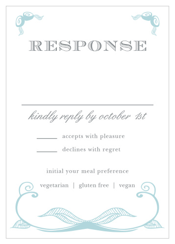 Tally up every single guest, alongside their specific meal preferences, with our stunning Hand Drawn Frame Response Cards.