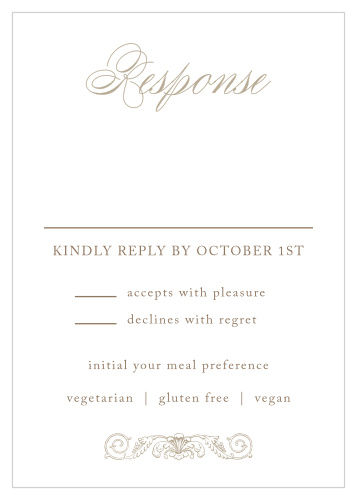 Lace Couture Response Cards