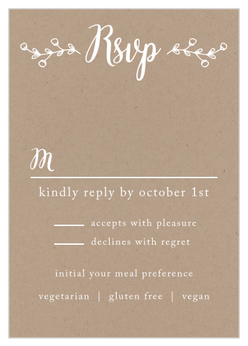 The Rustic Country RSVP Cards is part of the Love vs Design collection by Basic Invite.