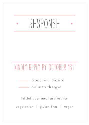 Tally every single guest with Simple Seal Response Cards.
