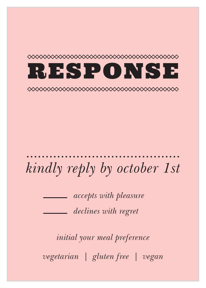 Swirly Love Response Cards