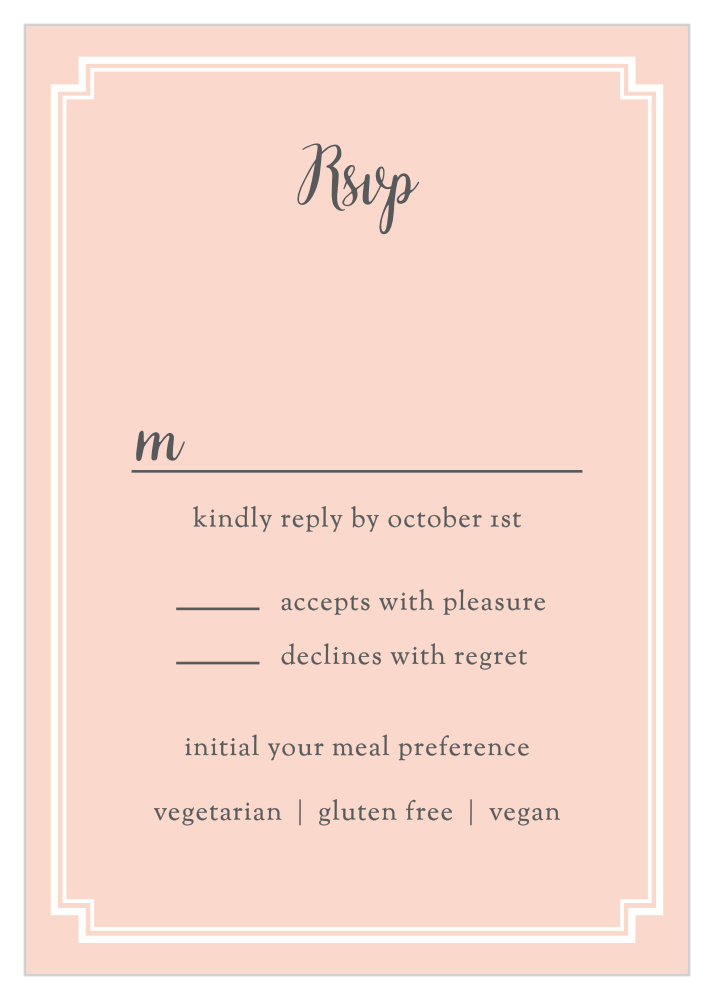 Utterly Chic Response Cards