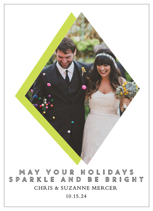 The Diamonds holiday card puts lets you take any photo and make it into a unique diamond shape. 