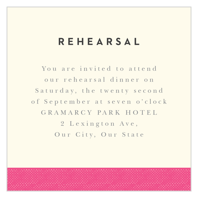 Charming Mustache Rehearsal Cards