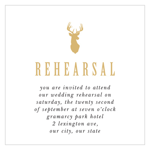 Camo & Antlers Rehearsal Cards