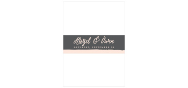 Painted Border Wedding Invitation