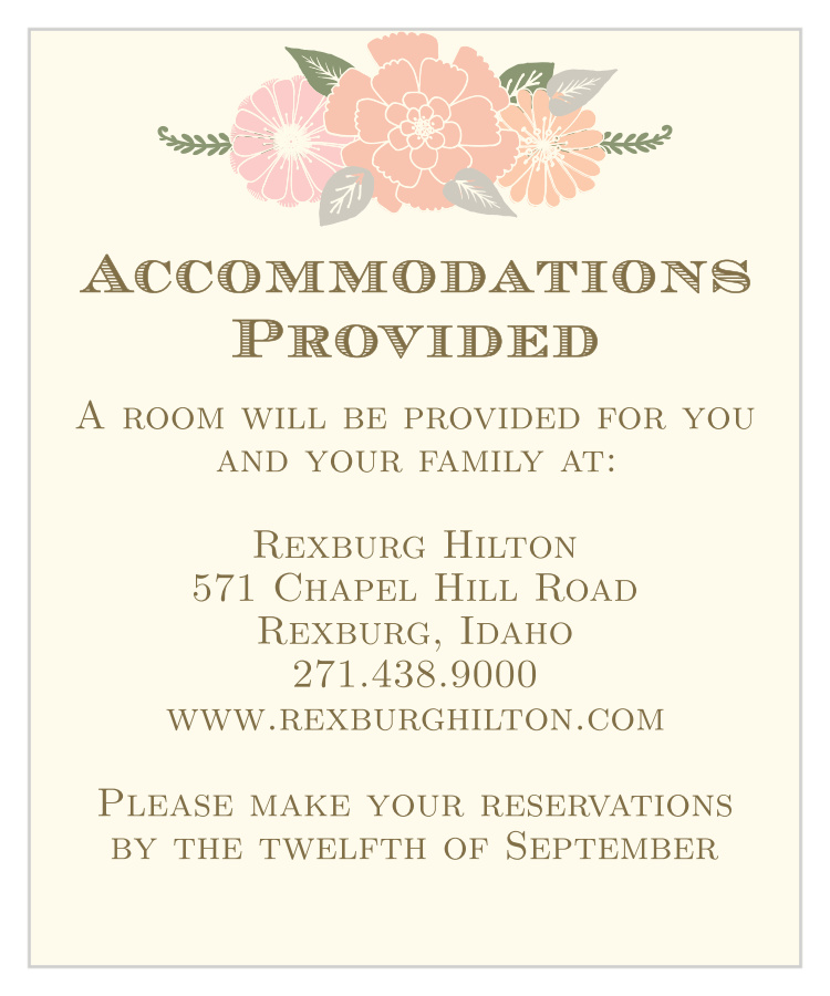 Blooming Antlers Accommodation Cards