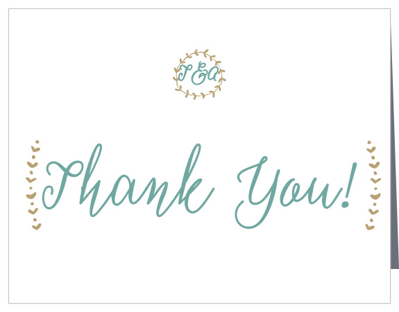 The Back to Nature Thank You card is the perfect finishing touch to your wedding experience.