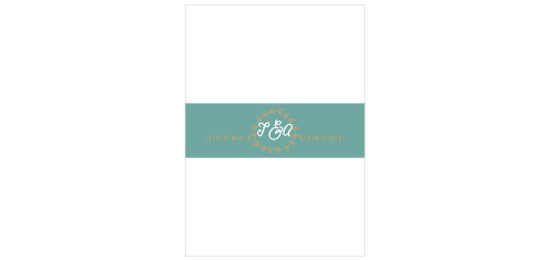 The Back to Nature Belly-Band is designed to perfectly compliment the entire Back to Nature wedding invitation set!