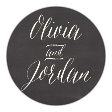 The Chalkboard Lettering logo square adds the final touch to an already beautiful invitation suite.
