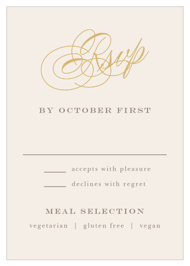 The Ribbon and Scrolls Response Cards have that special touch that will set them apart from the rest.
